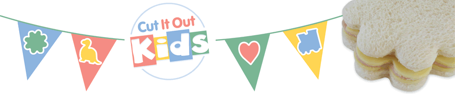 Cut It Out KidsPty Ltd - Turn ordinary sandwiches into fun shapes - nvelty sandwich cutters, daisy, dinosaur, heart, train - Brisbane Australia